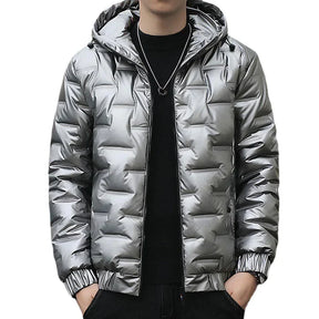 Jaqueta Puffer Masculina com Capuz Evolution