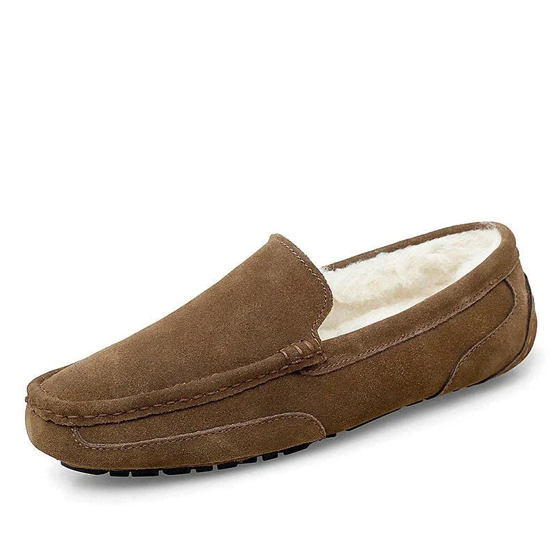 Mocassim de Couro Forrado Inverno Fear