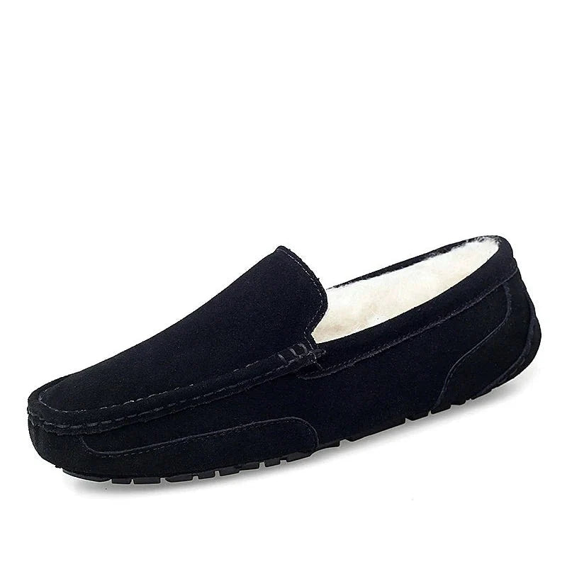 Mocassim de Couro Forrado Inverno Fear