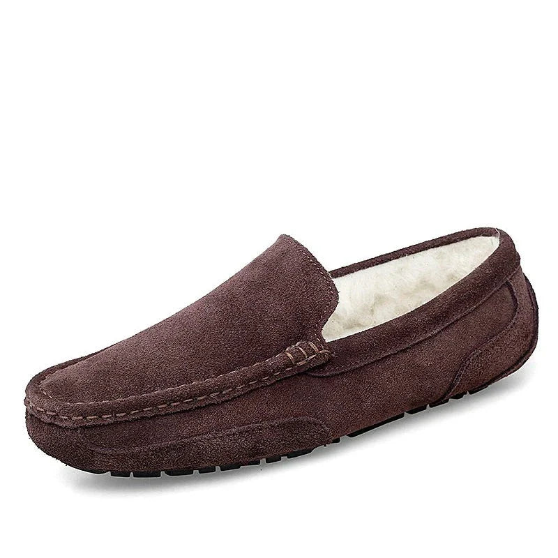 Mocassim de Couro Forrado Inverno Fear