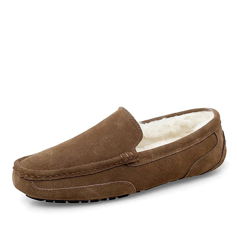 Mocassim de Couro Forrado Inverno Fear