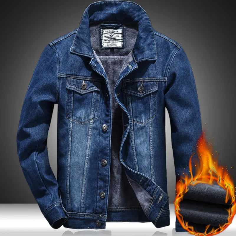 Jaqueta Jeans Masculina Cardigan