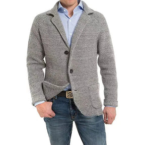 Casaco de Malha Tricô Cardigan