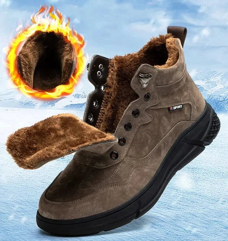 Bota de Couro Inverno Forrada Shiny 2024