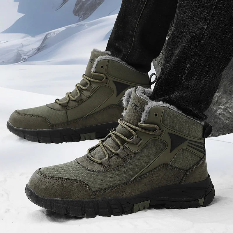 Bota de Inverno Acabamento em Couro Overcoat 2024