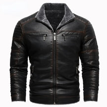 Jaqueta de Couro Masculina Motorcycle 2024