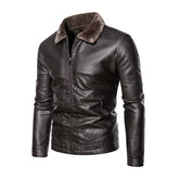 Jaqueta de Couro Masculina Black Versatile