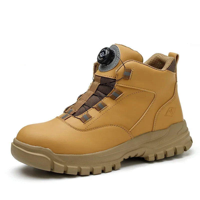 Bota de Couro Inverno Forrada Loose Hooded