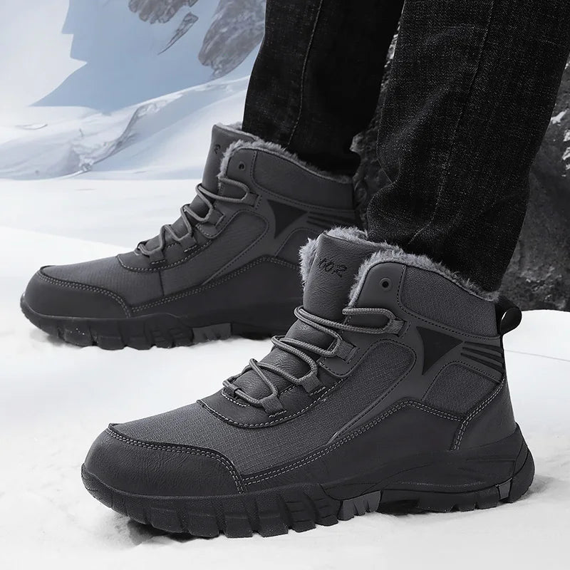 Bota de Inverno Acabamento em Couro Overcoat 2024