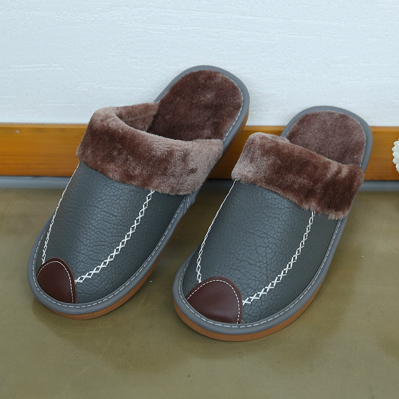 Chinelo de Couro Pantufa