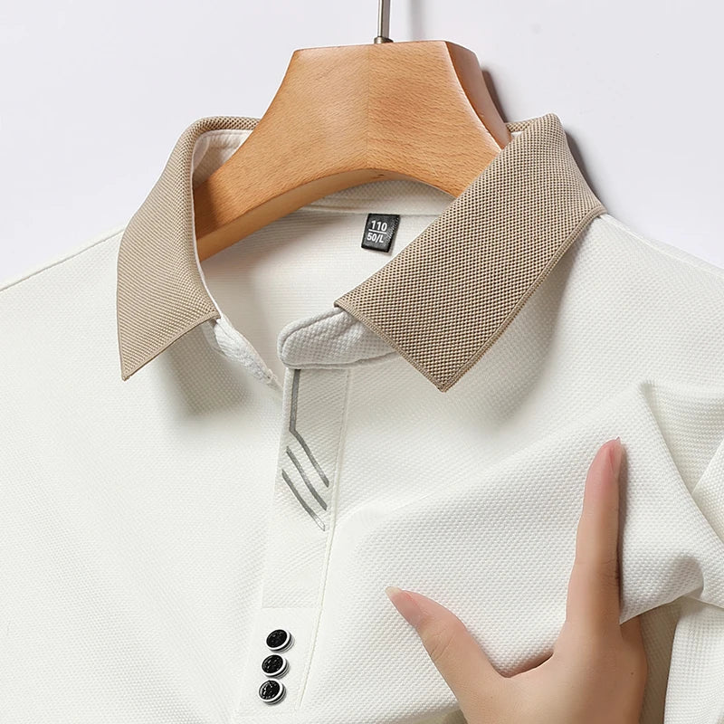 Camisa Polo Manga Comprida Anti-Odor Anti-Amassado Varsity