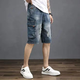 Bermuda Jeans Carga Baggy