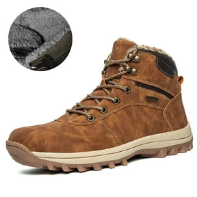 Bota Casual de Couro Inverno Ártic