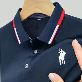 Camisa Masculina Polo Casual Simples Manga Curta - Lojas Passada Fina