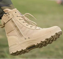 Bota Tática de Couro Forrada Inverno Militar Smooth