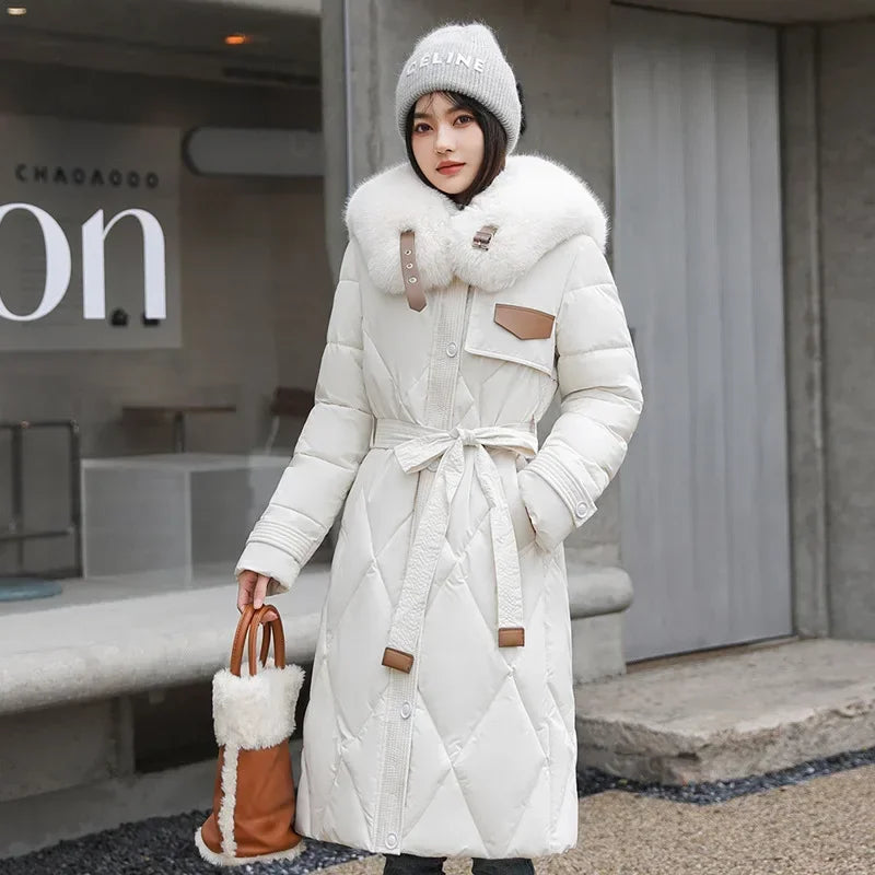 Jaqueta Parka Feminina de Inverno Luxury