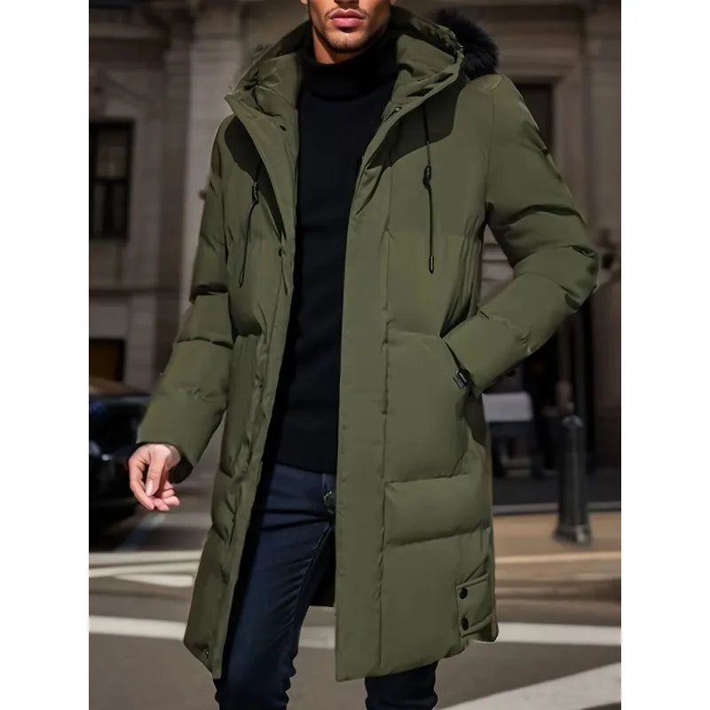 Jaqueta Parka Masculina Casual Warm