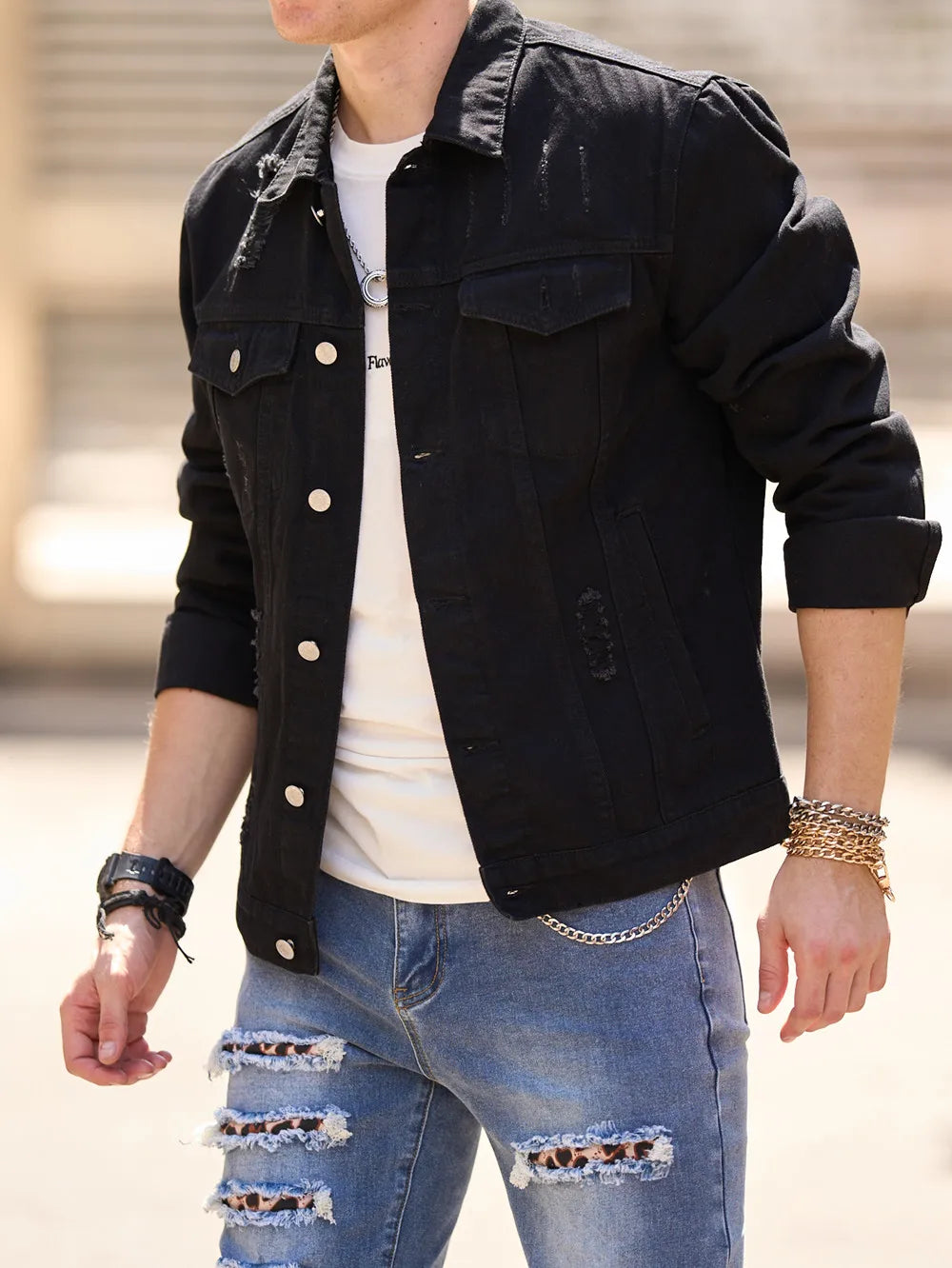 Jaqueta Jeans Masculina StreetWear