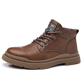 Bota de Couro Forrada Inverno Vintage American