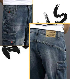 Bermuda Jeans Carga Baggy