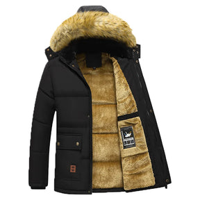 Jaqueta Parka Masculina com Capuz Forrado com Lã Volpen