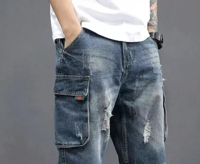 Bermuda Jeans Carga Baggy