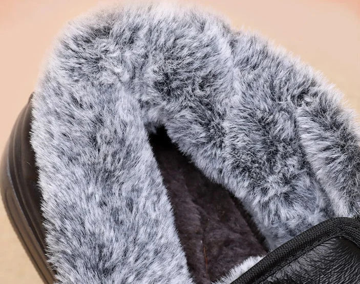 Mocassim de Couro Inverno Forrado Winter