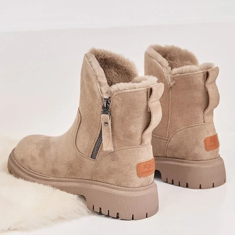 Bota Casual Forrada Apricot