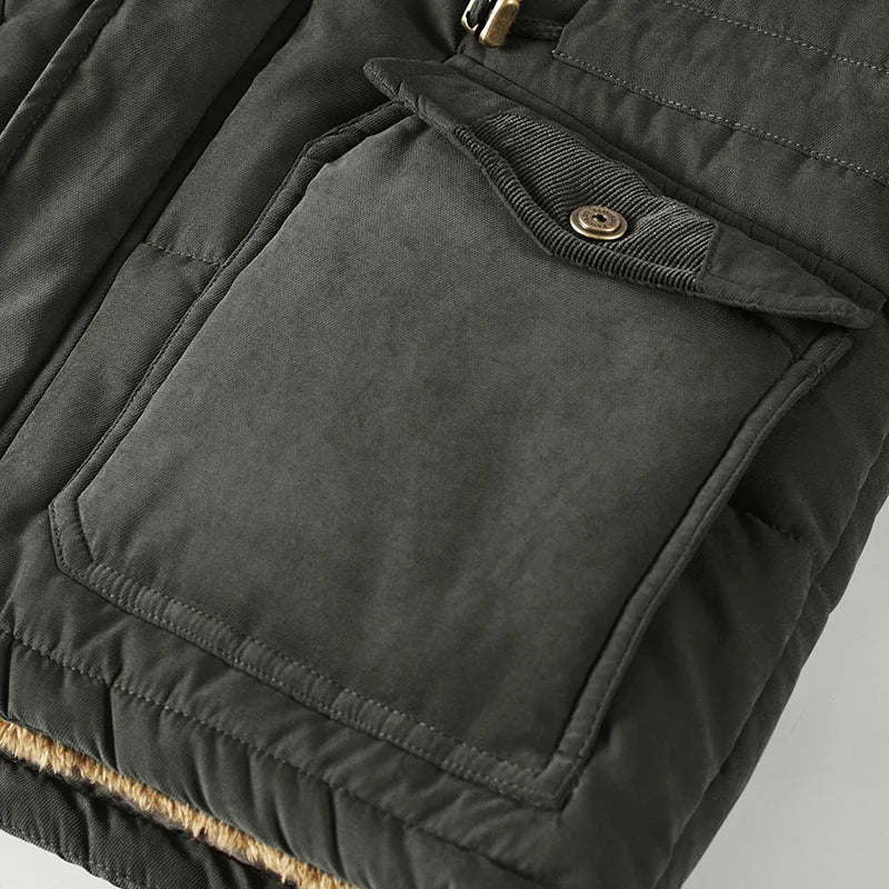 Jaqueta Parka Masculina Militar Kairos