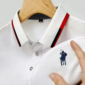 Camisa Masculina Polo Casual Simples Manga Curta - Lojas Passada Fina