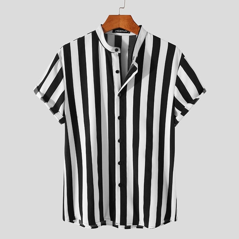 Camisa Versátil Casual Listrada