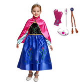 Vestido Fantasia Princesa Anna (Frozen)+ Acessórios + Frete Grátis