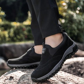 Tênis Casual de Camurça Slip-On Confort