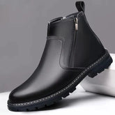 Bota de Couro Casual Inverno Chelsea