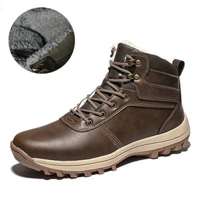 Bota Casual de Couro Inverno Ártic