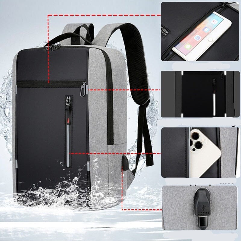 Mochila Executiva Ryland - Notebook 15` Impermeável e Porta USB