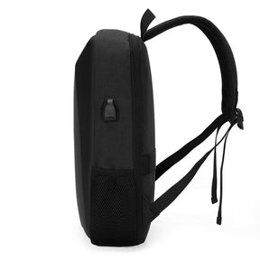 Mochila Anti Furto Executiva Minimalista - Notebook 15` Impermeável, Porta USB e Trava TSA